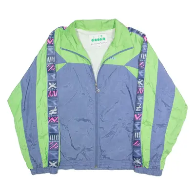 DIADORA Mens Shell Jacket Green Nylon M