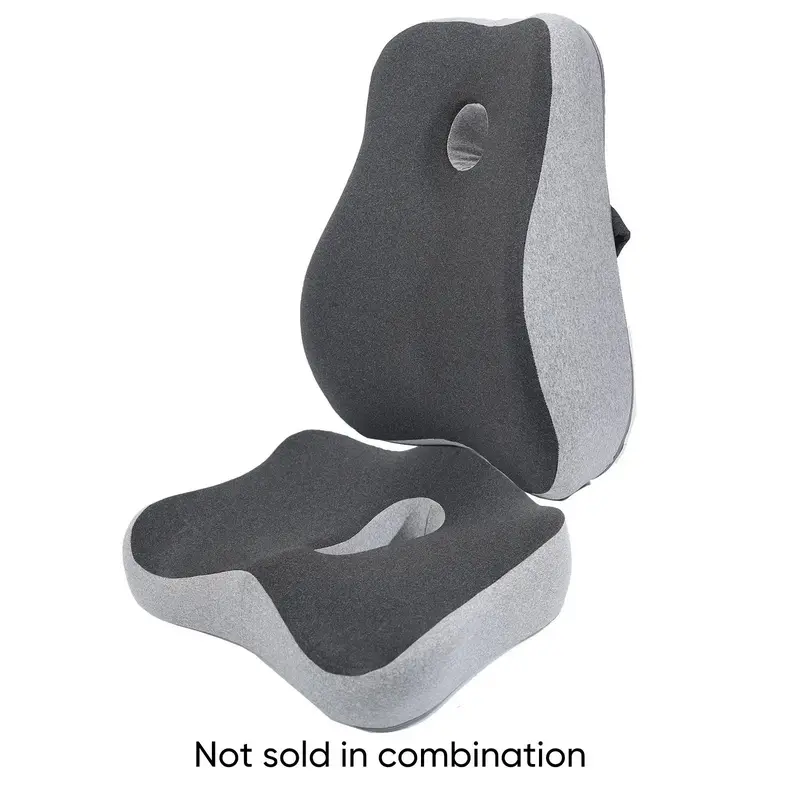 Solid Color Lumbar Pillow, 1 Count Soft Comfortable Memory Foam Seat Cushion, Hip Shaping Improve Cushion for Office Chair...