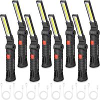 Rechargeable 360° Rotatable LED Work Light, Magnetic Handheld LED Work Light, 5 Modes Work Lamp, Suitable for Mechanics Car ...