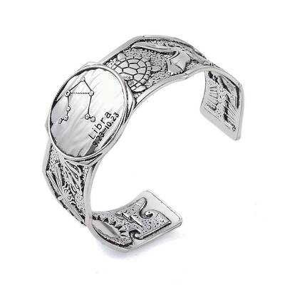 Constellation Alloy Open Cuff Bangles for Women Men