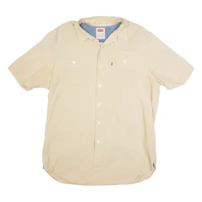 LEVI'S Mens Plain Shirt Beige XL
