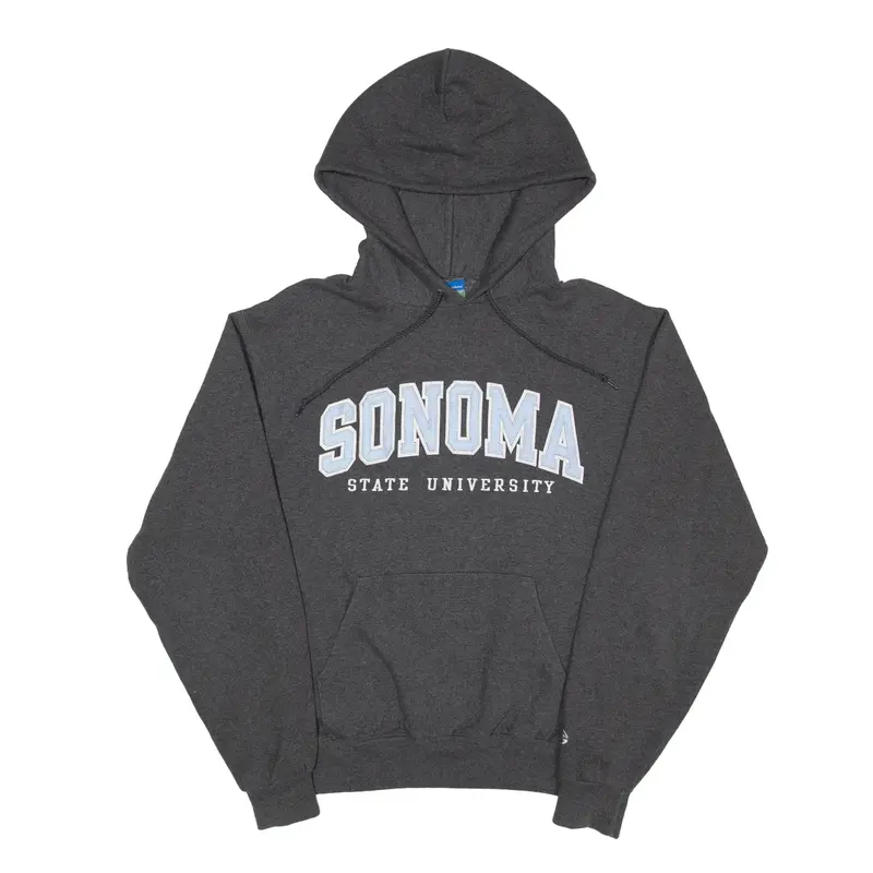CHAMPION Sonoma State University USA Hoodie Grey Pullover Mens S