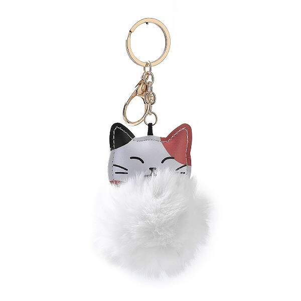Cute Cat Keychain Plush Pendant for Bags and Wallets