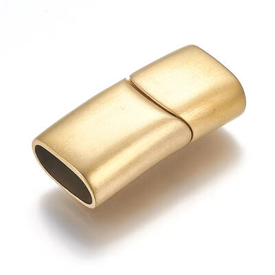 304 Stainless Steel Magnetic Clasps with Glue-in Ends