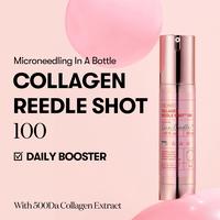 [Official VT Cosmetics] Pink Collagen Reedleshot 100 | Microneedling Serum, Glow Skin, Glass Skin, Korean Skincare Booster, s...