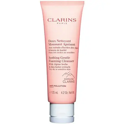 Clarins Delicate and soothing cleansing foam for very dry and sensitive skin (Soothing Gentle Foaming Cleanser) 125 ml