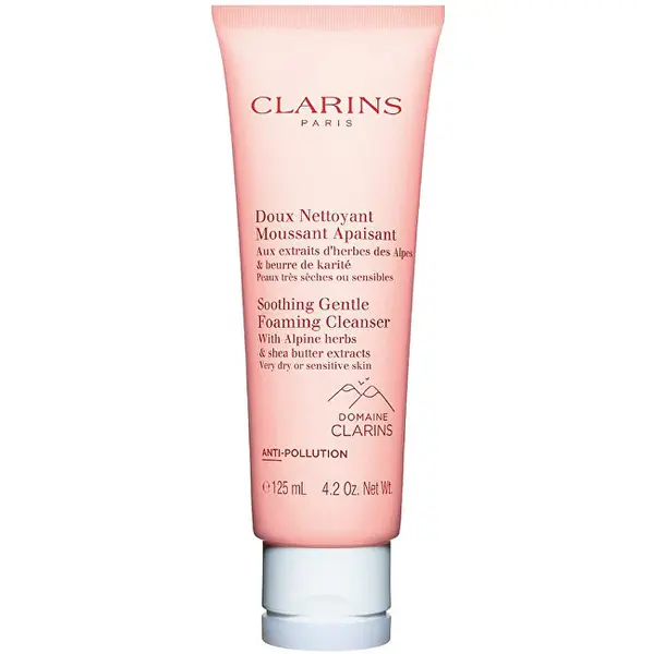 Clarins Delicate and soothing cleansing foam for very dry and sensitive skin (Soothing Gentle Foaming Cleanser) 125 ml