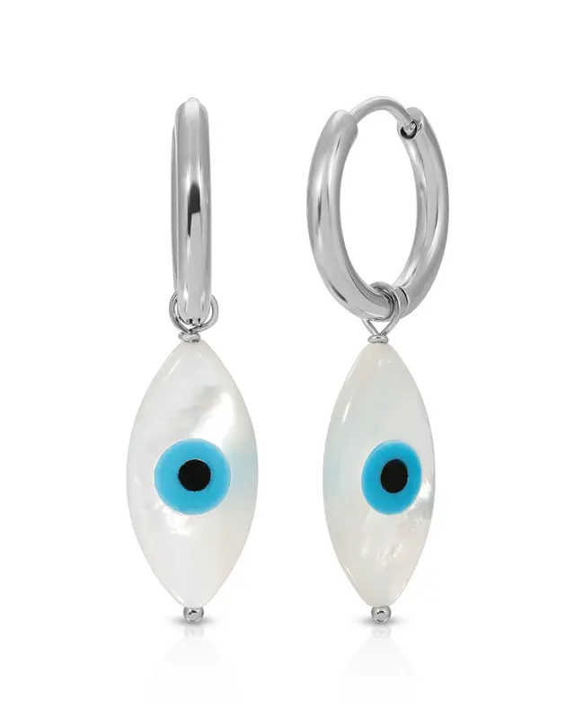 Ima Hoop Earrings | Metal Color: Silver