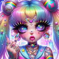 Colorful Girl Velvet (40*40cm) AB Diamond Painting Kit – DIY Art Set for Adults & Beginners, Unframed Diamond Art Decoratio...