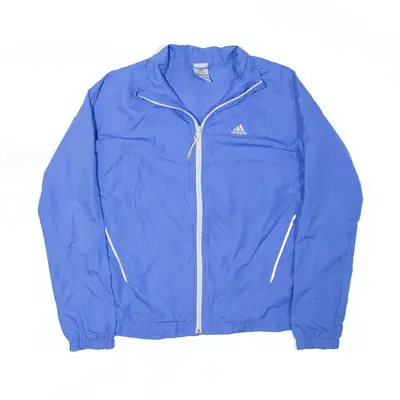 ADIDAS Sports Blue Lightweight Shell Jacket Womens M