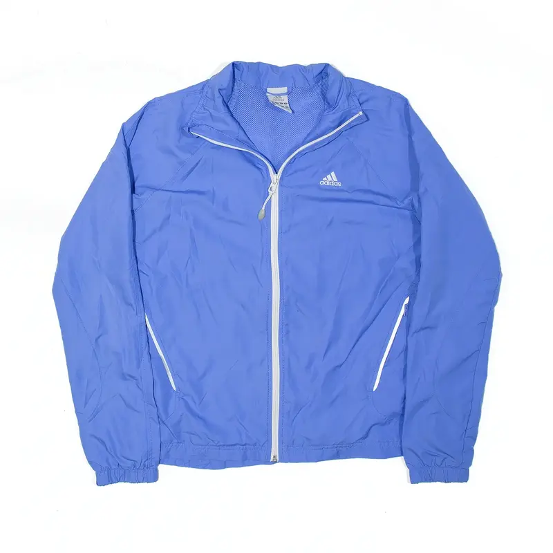 ADIDAS Sports Blue Lightweight Shell Jacket Womens M