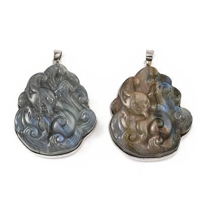 Natural Labradorite Pendants