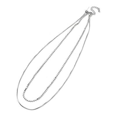 Brass Double Layer Necklaces