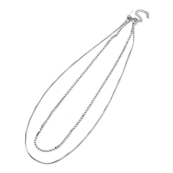 Brass Double Layer Necklaces