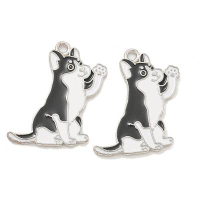 Rack Plating Alloy Enamel Pendants