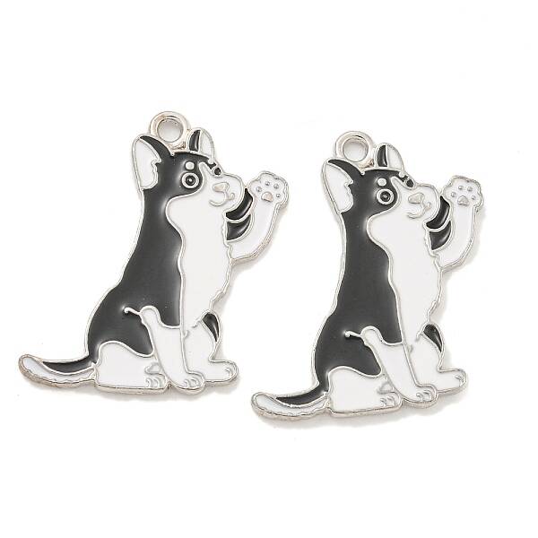 Rack Plating Alloy Enamel Pendants