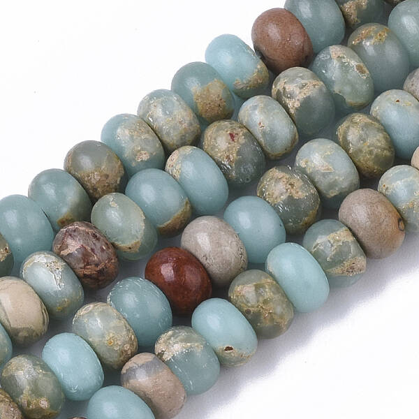Natural Aqua Terra Jasper Beads Strands