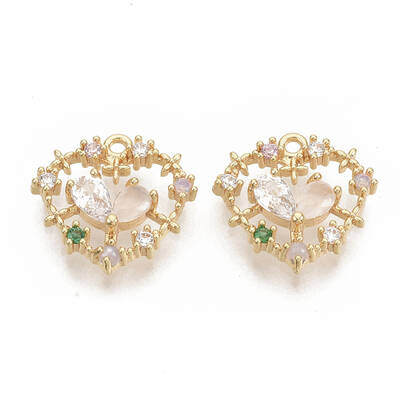 Brass Cubic Zirconia Pendants