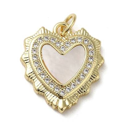 Brass Micro Pave Cubic Zirconia Pendants