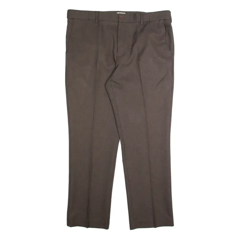 FARAH Workwear Mens Trousers Brown Regular Straight W36 L29