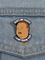 Men Cartoon Angry Guy Design Brooch, Durable Metal Pins, Fashion Guy Alloy Badge for Daily Clothing Decor, Trendy All-match &...