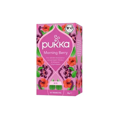 Pukka Morning Berry Organic Fruit Herbal Tea, 20 Sachets (34 g)
