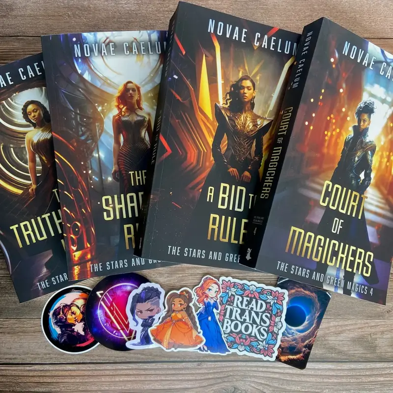 SIGNED Paperback Bundle: The Stars and Green Magics (Books 1-4)