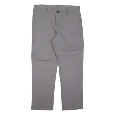 DICKIES Chino Mens Trousers Grey Regular Straight W36 L30