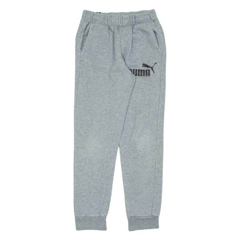 PUMA Mens Joggers Grey Tapered XS W25 L28