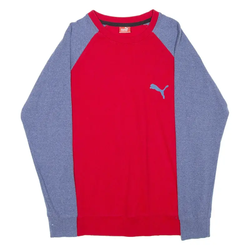PUMA Mens Sweatshirt Red Crew Neck S