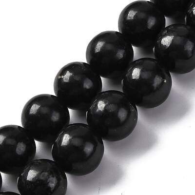 Natural Shungite Beads Strands