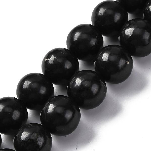 Natural Shungite Beads Strands