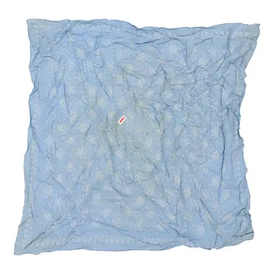Unbranded Floral Scarf - No Size Blue Cotton
