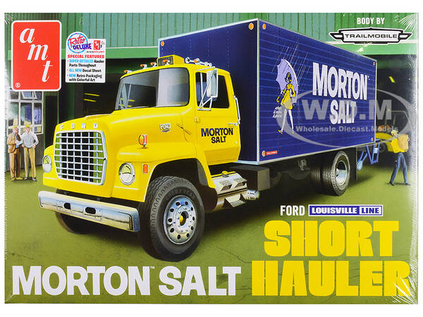Skill 3 Model Kit Ford Louisville Line Short Hauler Morton Salt 1/25 Scale Model by AMT