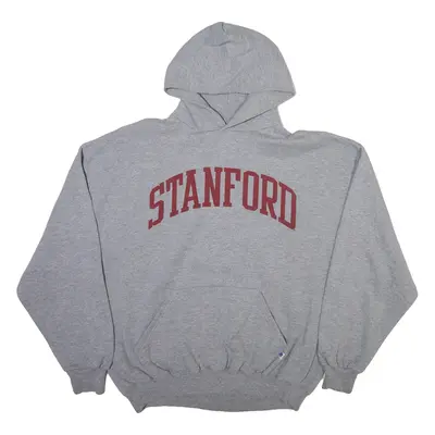 RUSSELL ATHLETIC Stanford Mens Grey Hoodie USA 2XL