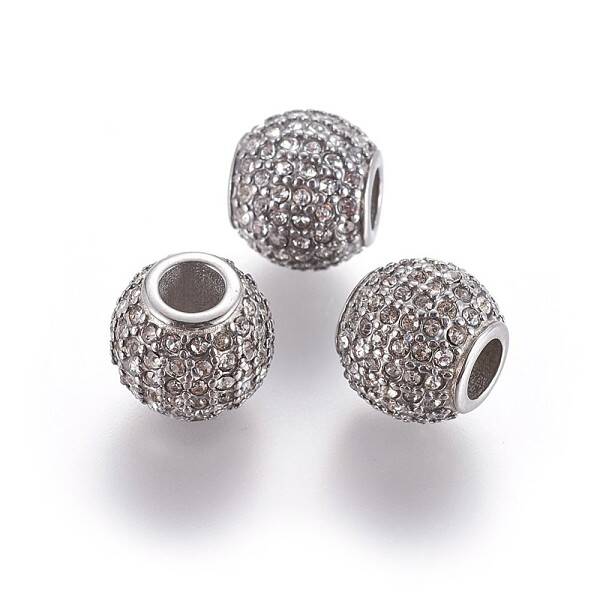 304 Stainless Steel European Beads
