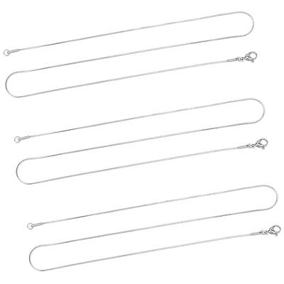 Classic Plain 304 Stainless Steel Snake Chain Necklaces