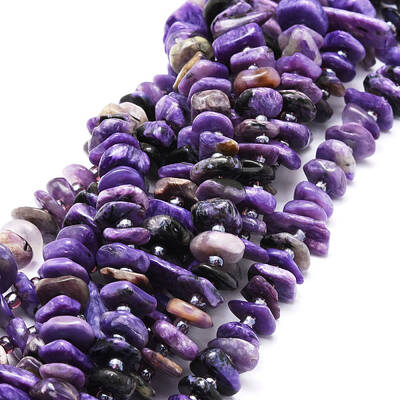 Natural Charoite Beads Strands