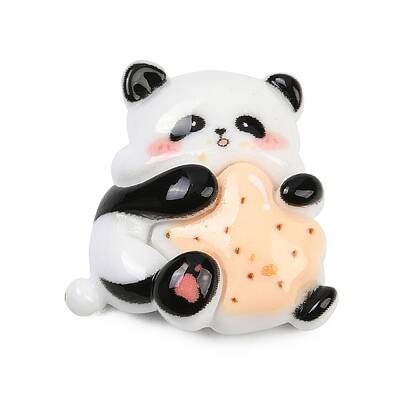 Opaque Panda Resin Cabochons
