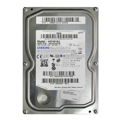 HD161GJ/B Samsung Spinpoint F1 160GB 7200RPM SATA 3Gb/s 8MB Cache 3.5-Inch Hard Drive