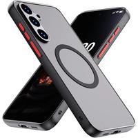 Wireless Charging Matte Transparent Soft Cover, 1 Count Shockproof Phone Case, Phone Accessories for Samsung Galaxy S25 S24 S...