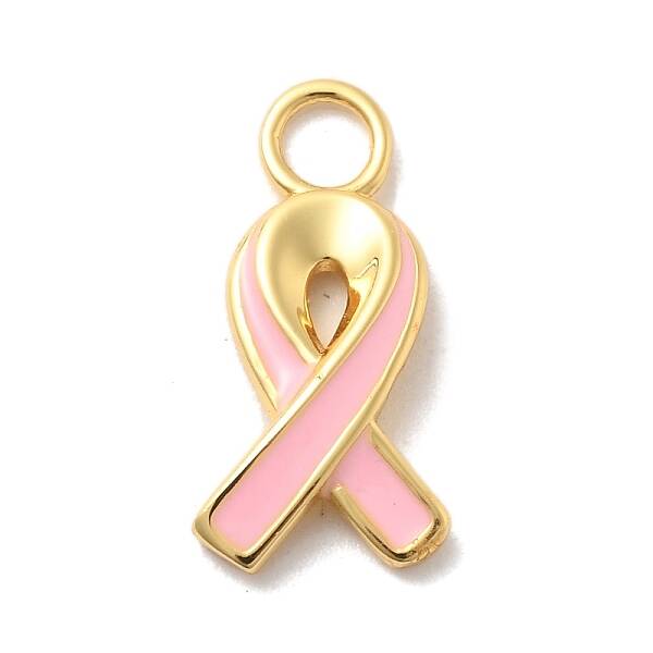 925 Sterling Sliver Pink Enamel Charms