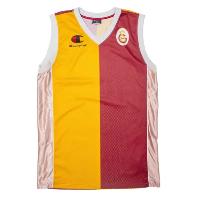 CHAMPION Galatasaray Mens Jersey Red Sleeveless USA V-Neck 4XL
