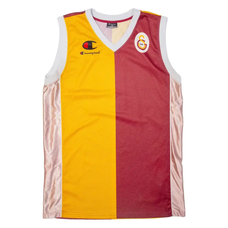 CHAMPION Galatasaray Mens Jersey Red Sleeveless USA V-Neck 4XL