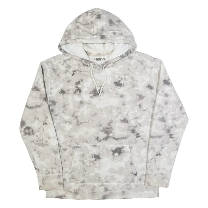 HOLLISTER Tie-dye Mens Grey Hoodie M