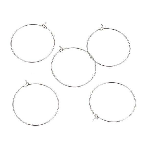 316L Surgical Stainless Steel Hoop Earring Findings