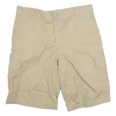 DICKIES Mens Cargo Shorts Beige XL W38