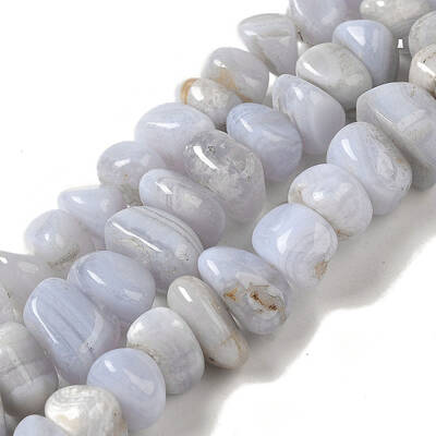 Natural Blue Lace Agate Beads Strands