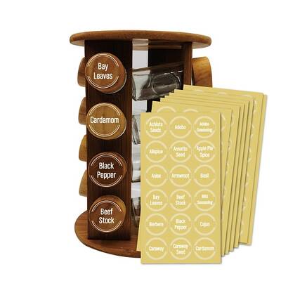 PVC Transparent Russian Spice Adhesive Stickers Set