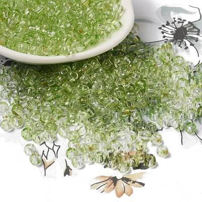 Transparent Colours Glass Round Beads